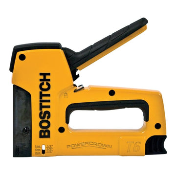 Heavy Duty Powercrown Tacker by Bostitch – Rubber, Yellow, Model T6-8