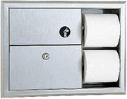 Bobrick B-3094 ClassicSeries Sanitary Napkin Disposal and Toilet Tissue Dispenser, Stainless Steel