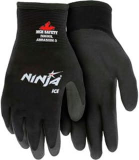 MCR Safety N9690XL Ice Gloves Arcylic Terry Inner Black X-Large 1 Pair - 1 Each