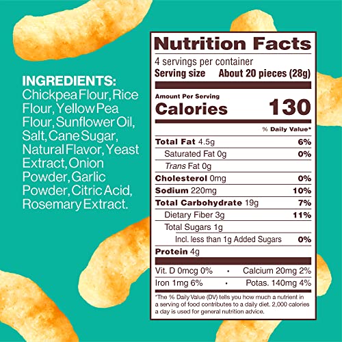 HIPPEAS Groovy White Cheddar / 4 Ounce (Pack of 2) / Basic Puffed Snacks