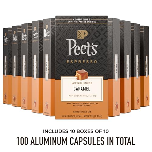 Peet's Coffee Caramel / 10 Count (Pack of 10) / Brown Coffee Gifts