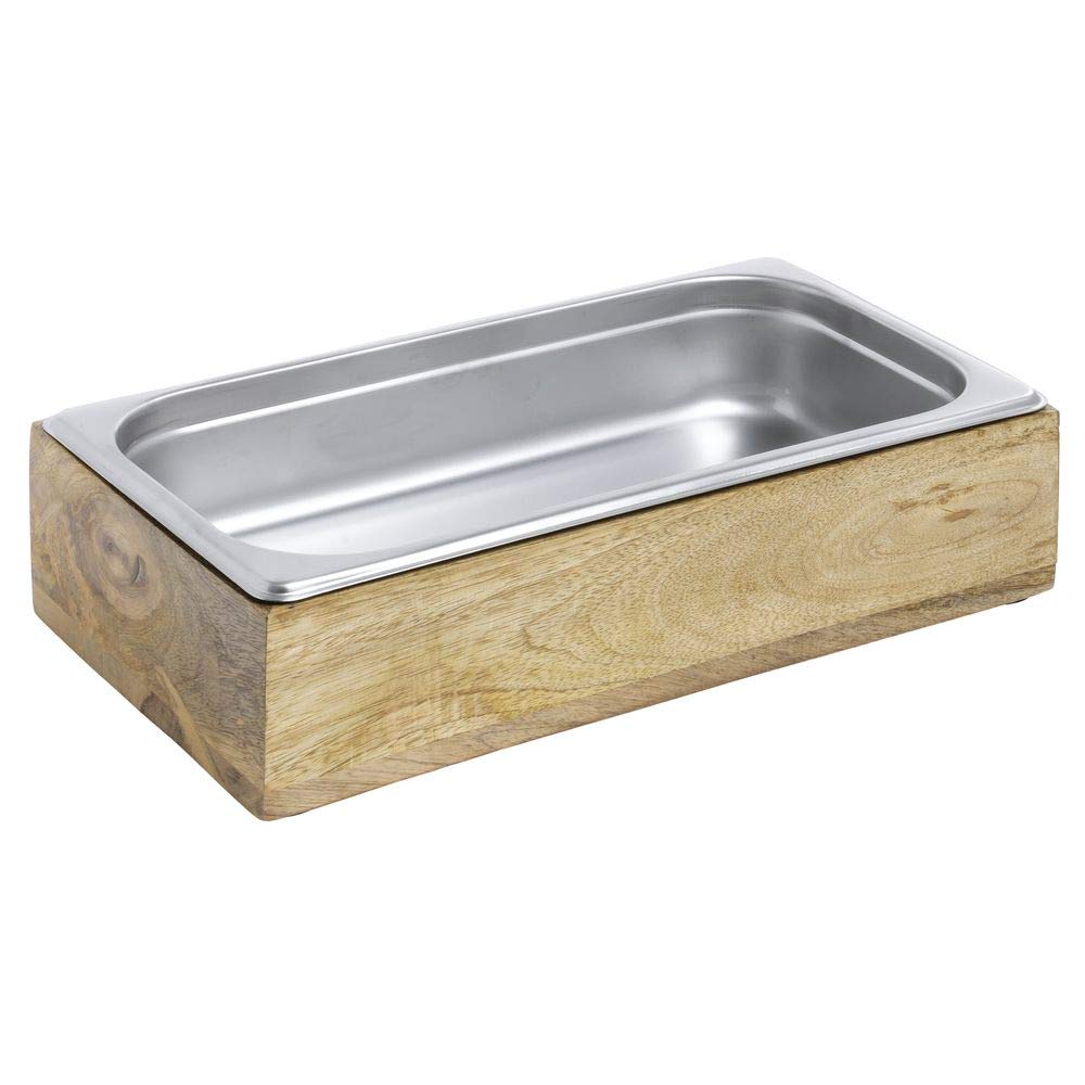 Third Size Mango Wood Housing - 12 3/4"L x 7"W x 3"H by HUBERT – Wood, Beige, Model 44690