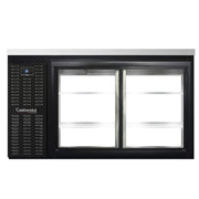 BBC59-SGD-PT Two Section Sliding Glass Door Refrigerated Pass-Thru Back Bar Cooler by Continental Refrigerator – Commercial Grade