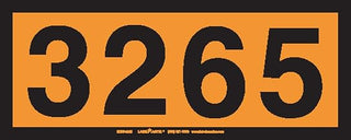 Labelmaster ZOPP3265 UN3265 Panel Hazmat Placard, Permanent Vinyl, Orange (Pack of 25)