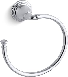 Kohler K-10557-CP Devonshire Bathroom Towel Ring, Sleek Design, Quick Install, Tools Included, Polished Chrome