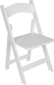 Flash Furniture Commercial Grade Wood Folding Dining Chair, White | Durable Construction, Commercial Use