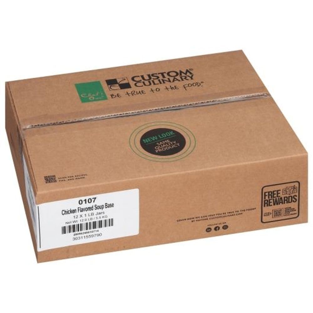Chicken Flavored Granules Base Green 12 Case 1 Pound by Custom Culinary – 1 Pound, Pack of 12