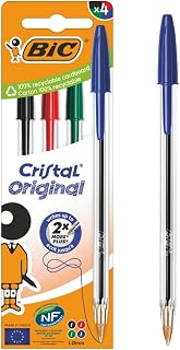 BIC Cristal Original Ball Pens x4