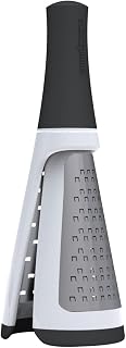 Microplane Twist N Grate Dual Sided Grater, Black and White