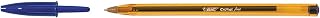 BIC Cristal Fine fine ballpoint pen, Blue, 50 per Pack