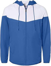 Badger Mens Spirit Outer-Core Jacket, 2XL, Royal-White