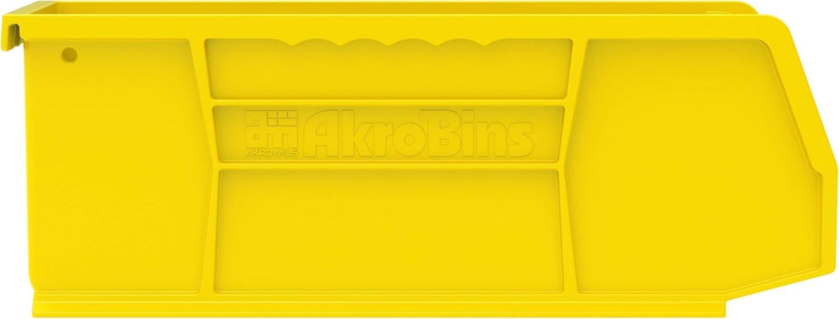 Akro-Mils Yellow / 11-Inch x 4-Inch x 4-Inch / Storage Bins Only Open Storage Bins