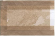 EcoCraft Kraft Paper Single Serve Window Bag - 5" L x 1 1/2 D x 7" H