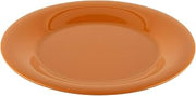 G.E.T. 9" Pumpkin Orange Heavy-Duty Wide Rim Melamine Dessert Plate (Set of 4)