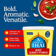 A Taste of Thai Red Curry Paste / 3 Pack / 3 Curry Sauce