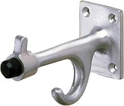 BOBRICK 212 Aluminum Clothes Hook with Bumper, Matte Finish, 3-3/4" Length