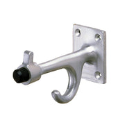 Aluminum Clothes Hook with Bumper by Bobrick – 3-3/4" w/ Bumper, Aluminum, Silver