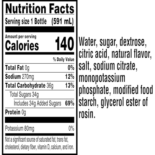 Gatorade white / Glacier Cherry / 20 Fl Oz (Pack of 8) Sports Drinks