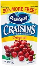 Ocean Spray Original Sweetened Dried Cranberry, 6 Ounce -- 12 per case.