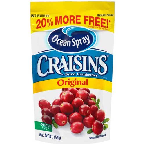 Original Sweetened Dried Cranberry by Ocean Spray – 6.0 Ounce (Pack of 12), Pack of 12