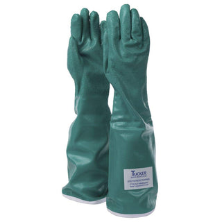 Utility Gloves Green Nitrile Large - 20"L by Tucker Safety – Large, Nitrile, Green, Pack of 2, Model 92204GR-LARGE