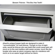 dVault Sand / 14"L x 14"W x 20"H / Industrial Wall-Mount Mailboxes