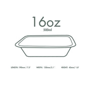 Plant-Based Compostable 16oz Gourmet Range Base (Case of 600) by Vegware – Size 3, 16oz, 16 ounces, Bagasse, White, Pack of 600