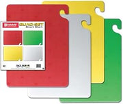 San Jamar Cutting Board Set,15x20 in,Assorted,PK4 CB1520QSGR - 1 Each