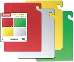 San Jamar Cutting Board Set,15x20 in,Assorted,PK4 CB1520QSGR - 1 Each