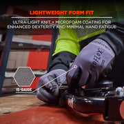 Ergodyne XX-Large / Gray / Coated Safety Work Gloves