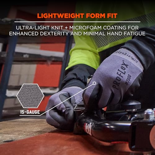 Ergodyne XX-Large (Pack of 2) / Gris / Coated Safety Work Gloves