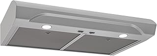 Broan-NuTone 30 Inch Alta Under Cabinet Range Hood, ENERGY STAR, 350 Max Blower CFM - Electric Rangehood and Exhaust for Kitchen Stove Cooking and Ventilation, Stainless Steel