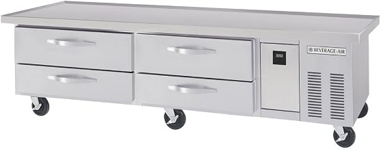 Beverage-Air 89" Stainless Steel 4-Drawer Worktop Cook Stand