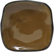 Tuxton China GAJ-500 Plate, 7-1/4", Square, Microwave and Dishwasher Safe, Oven Proof, Fully Vitrified, Ceramic, TuxTrendz, Artisan, Mojave, Pack of 12