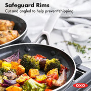 OXO Black / 9.5" & 11" Frying Pan Skillet Set / 4.0 cups Skillets