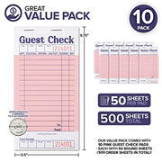 Stock Your Home 10 Pack / Pink / 10 Guest Checks