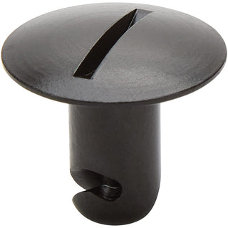 Quick Turn Fastener - Oversized Oval Head - Slotted - 7/16 x 0.500 in Body - Black Anodized Aluminum - Set of by Allstar Performance – Model ALL19168