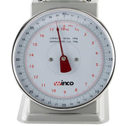 Winco 40 Pound / 8" / White, Steel Mechanical Scales