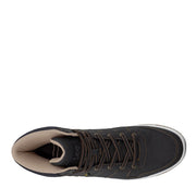 Men's Noah High-Top Retro Sneaker by Lee – 11, Faux Leather, Black/Cognac, Model M000261-0676