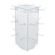 Azar Displays Pegboard + Hooks / Clear / 8 inches (W) x 8 inches (D) x 20 inches (H) Display Racks