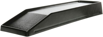 Delfin 30" x 10" Black Rectangular Shaved Meat Riser, 2 Each
