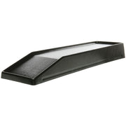 Delfin 30" x 10" Black Rectangular Shaved Meat Riser by DELFIN DESIGN & MFG – 30" x 10" x 3.5", Plastic, Black, Model MR-3010-17