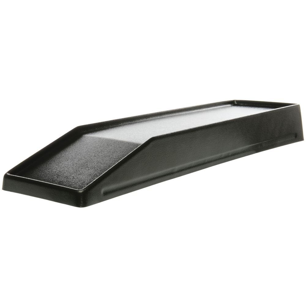 Delfin 30" x 10" Black Rectangular Shaved Meat Riser by DELFIN DESIGN & MFG – 30" x 10" x 3.5", Plastic, Black, Model MR-3010-17