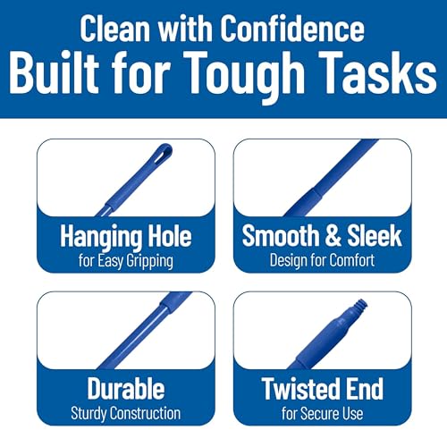 SPARTA Blue / 12 / 48 Inches (Pack of 12) Broom Handles