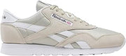 Reebok Men's Classic Nylon Sneaker, Sport Beige/Sport Beige/White, 3