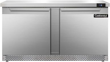 Continental Refrigerator SWF60-FB Two Section Work Top Freezer 60"W, Front Breathing