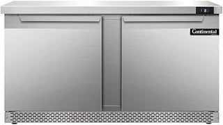 Continental Refrigerator SWF60-FB Two Section Work Top Freezer 60"W, Front Breathing