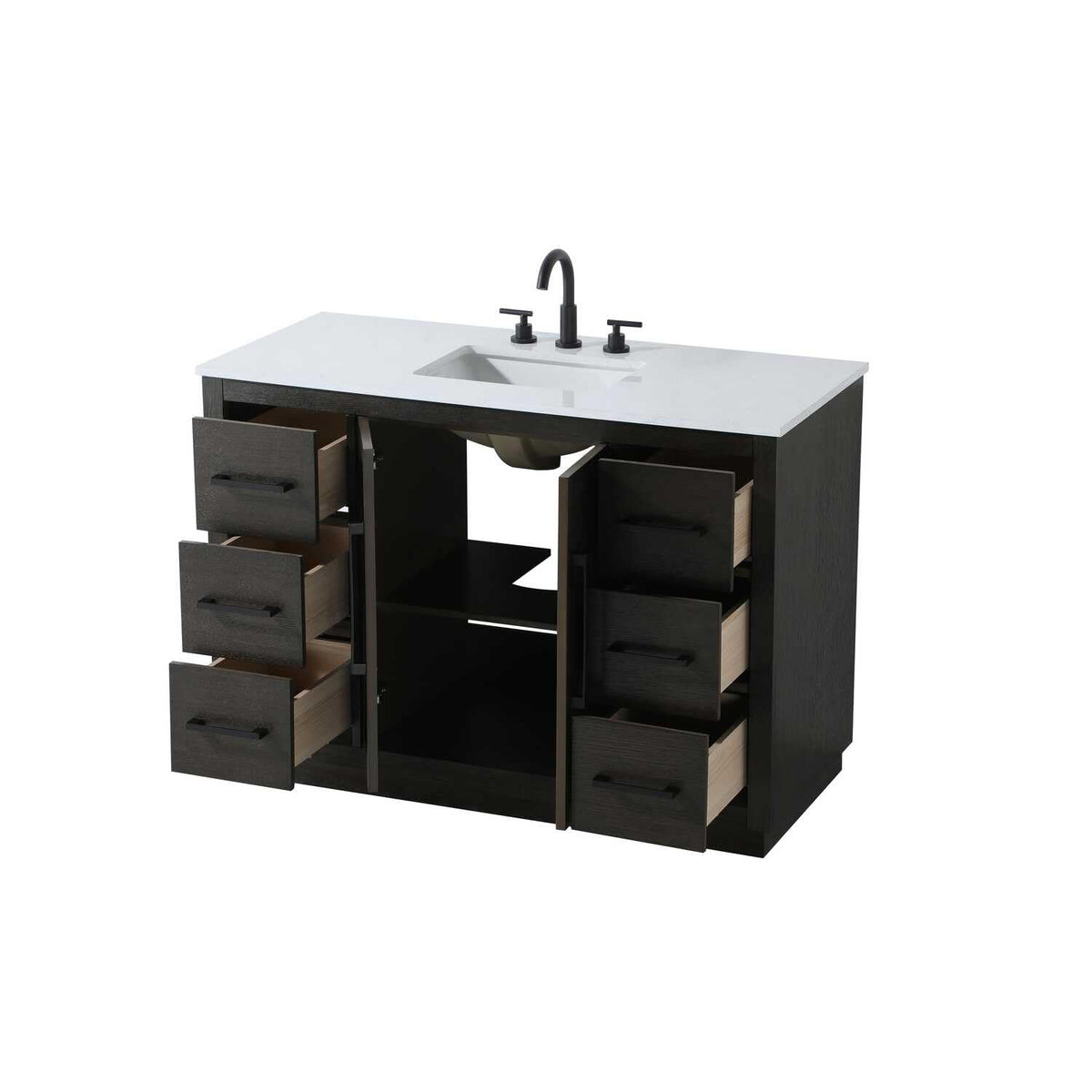 Chase Bathroom Vanity Chocolate Oak by Lighting Design – Wood, Chocolate Oak, Model 5607824