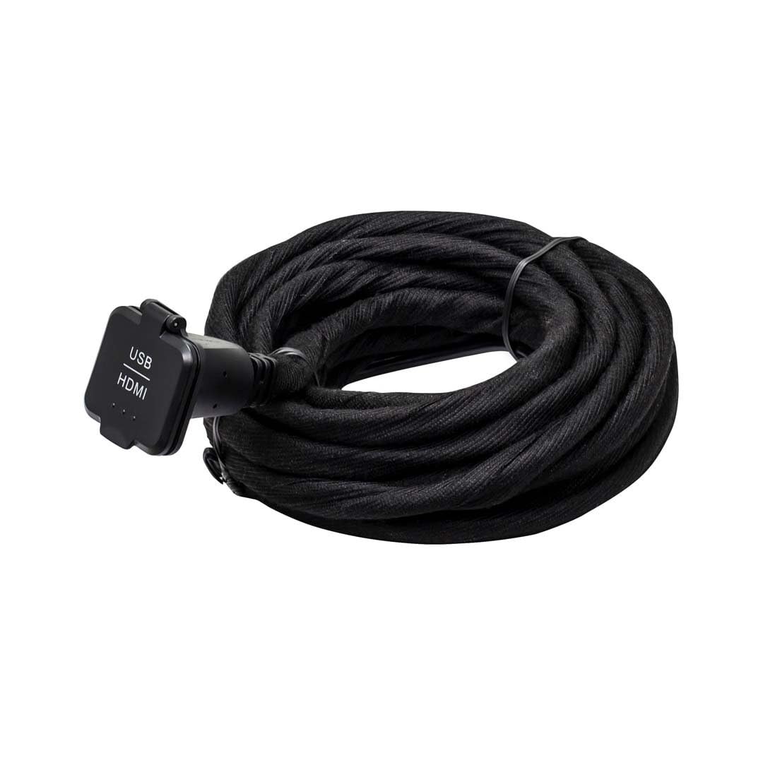 USB/HDMI Extension Cable by Alpine – 15 feet, pine, Black, Model KCU-315UH