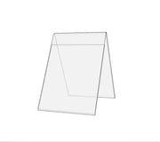 Double-Sided Frame Counter Table Top Sign Holder 4"w x 6"h Advertisements Menu's Photo's Clear Acrylic by Marketing Holders – Plastic, Clear, Model 61401/AHS F 4X6